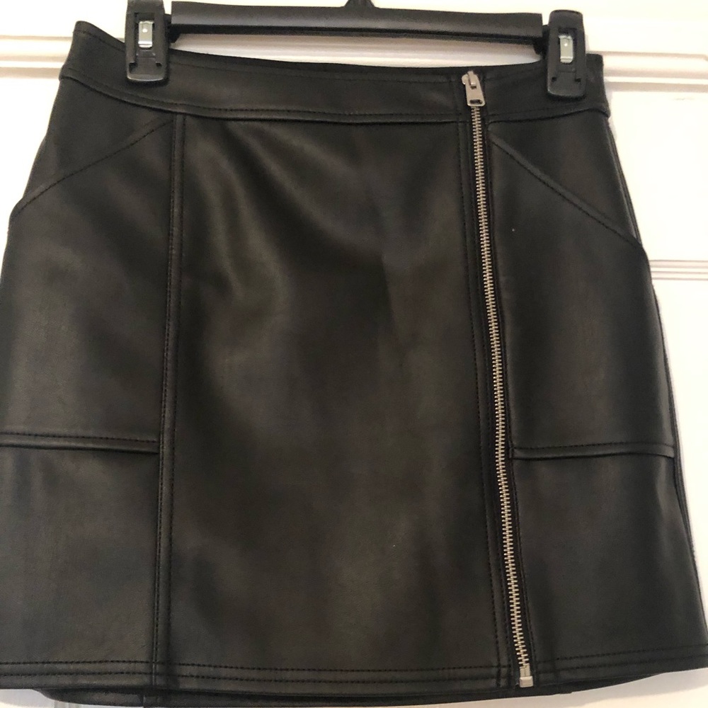 Leather (not real) skirt